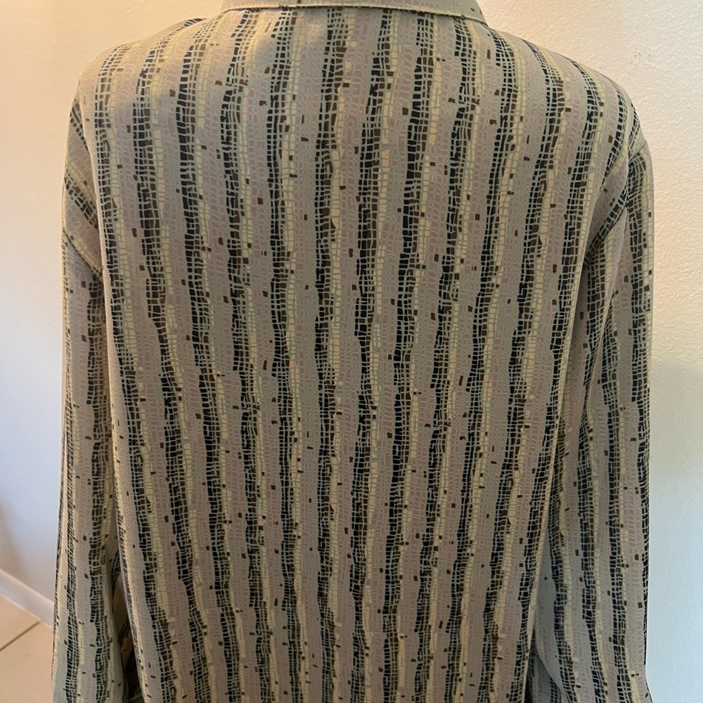 Vintage Halston Lifestyle Patterned Top - Picture 4 of 8